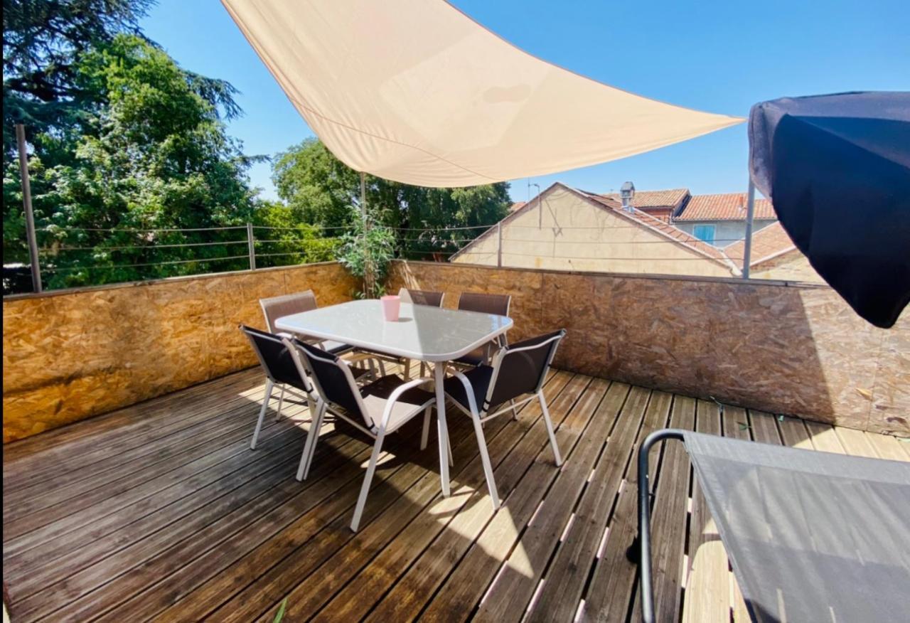 Apartamento Beau T3 en duplex terrasse et parking bien placé Toulouse Exterior foto